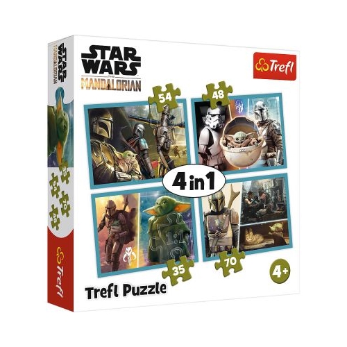 Puzzle 4in1 Mandalorian si lumea lui