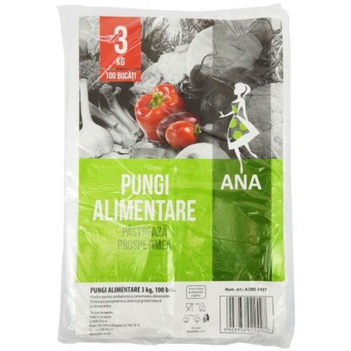 Ana pungi alimentare 3kg, 100 buc