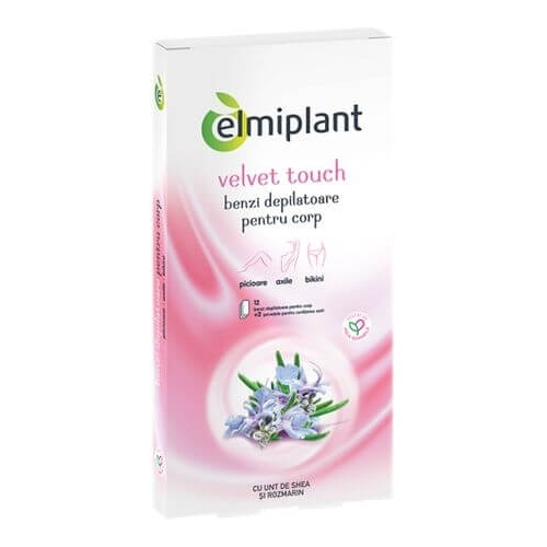 Elmiplant Benzi Depilatoare pentru fata cu unt de shea si rozmarin 20 bucati. Produse pentru Ingrijire corp