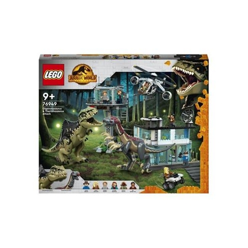 LEGO Jurassic World. Atacul Giganotozaurului si Therizinosaurului 76949, 810 piese | 5702016913552