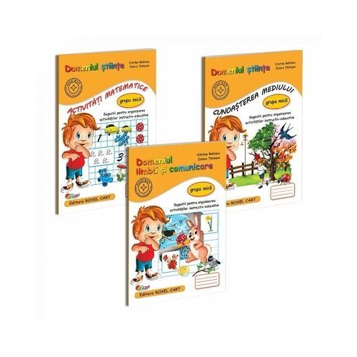 Pachet educational gradinita 3 carti, pentru grupa mica - Cristina Beldianu