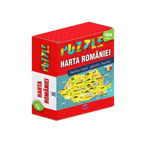 Harta Romaniei. Puzzle Puzzle educativ Didactica Publishing House grupdzc