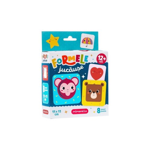 Joc educativ. Puzzle Mimorello. Formele jucause