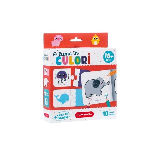 Joc educativ. Puzzle Mimorello. O lume in culori