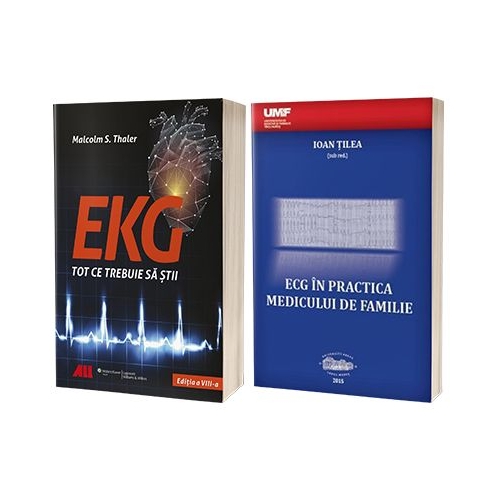 Set 2 carti Tot ce trebuie sa stii despre EKG - Malcolm S. Thaler, Ioan Tilea