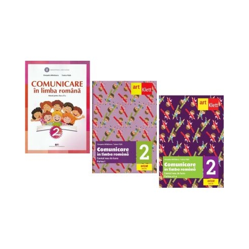 Pachet Manual limba si literatura romana clasa a 2-a plus caiete de lucru Partea 1 si 2 - Cleopatra Mihailescu, Tudora Pitila