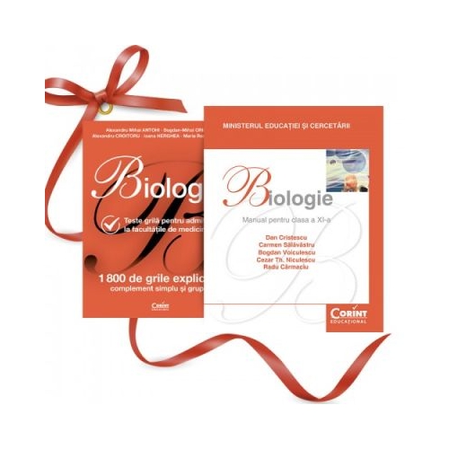 Pachet Biologie. Teste grila admitere medicina si manual clasa a 11-a - Dan Cristescu Alexandru Mihai Antohi