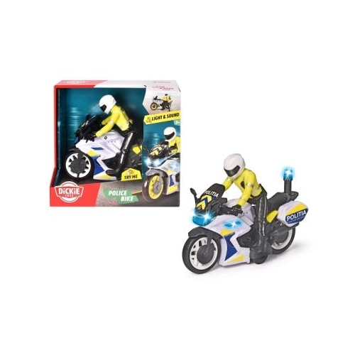 Motocicleta de politie 17 cm Dickie