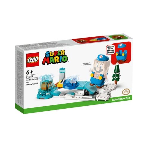 LEGO Super Mario. Set de extindere Costum Mario Crio si Lumea Glaciara 71415 105 piese