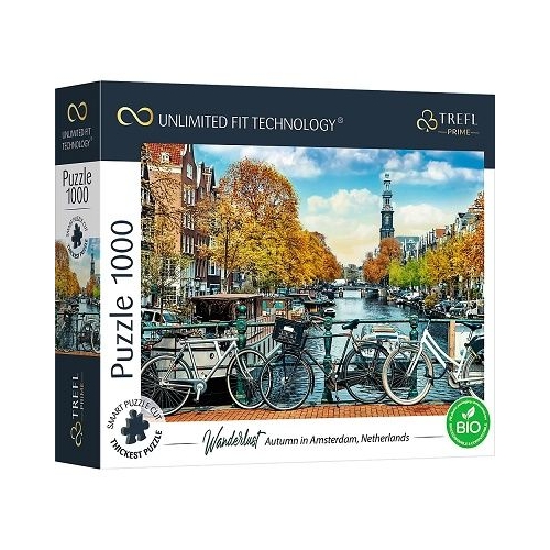 Puzzle UFT 1000 piese Toamna in Amsterdam Trefl