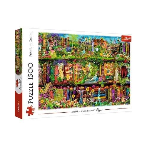 Puzzle 1500 piese Fairy bookcase Aimee Stewart Trefl