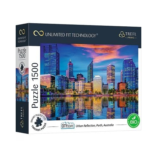 Puzzle UFT 1500 piese Reflexia orasului Trefl