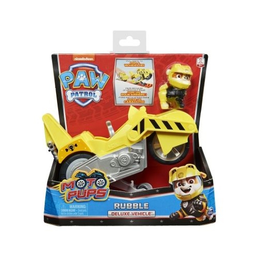 Moto pups Rubble si motocicleta Deluxe Patrula Catelusilor