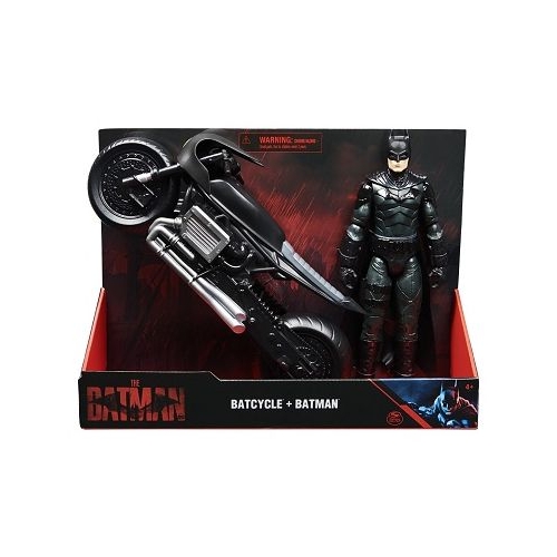Batman Film Motocicleta si Figurina Batman 30 cm Spin Master