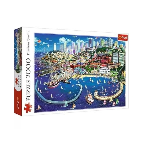 Puzzle 2000 piese Golful San Francisco Trefl