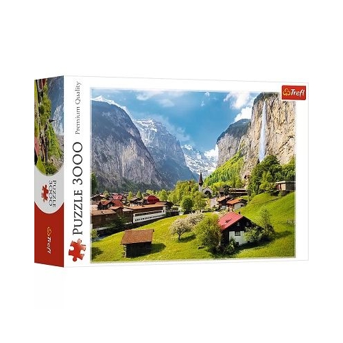 Puzzle 3000 piese Orasul Lauterbrunnen Elvetia Trefl