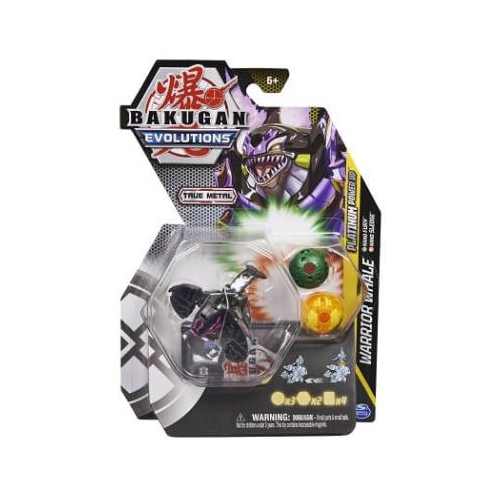 Bakugan Platinum Powerup S4 Warrior Whale Nano Fury si Nano Sledge