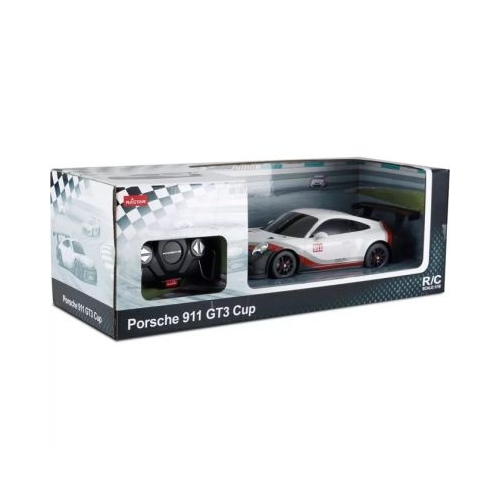 Masina cu telecomanda Porsche 911 GT3 RS alb scara 1 18 Rastar