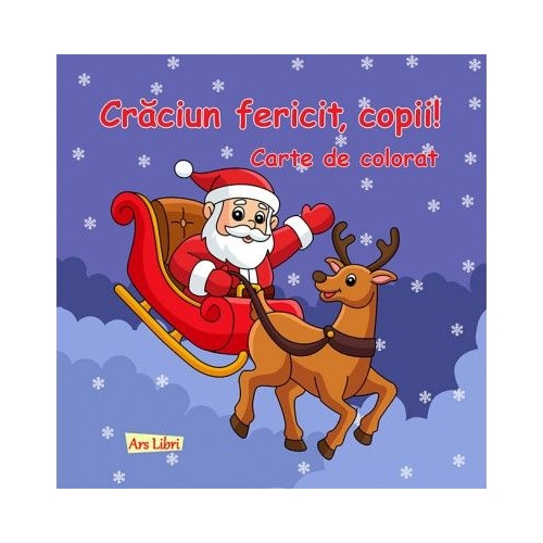 Craciun fericit copii Carte de colorat