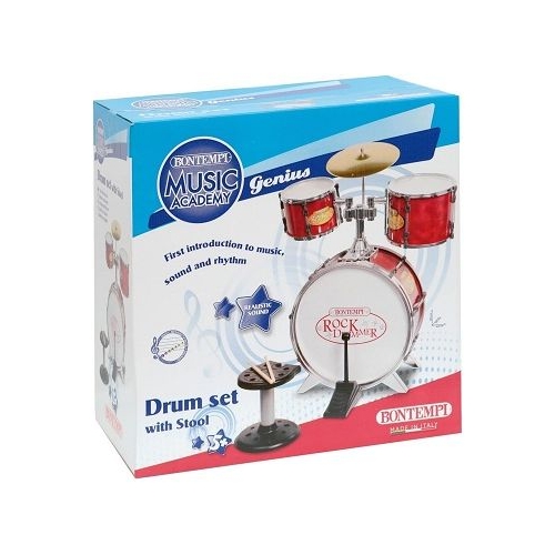 Set tobe metal 4 piese rosu Bontempi