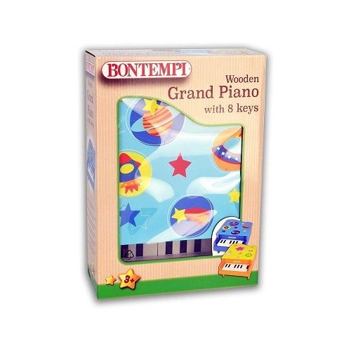 Pian din lemn cu 8 clape bleu Bontempi