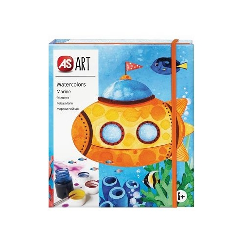 Set desen As Art acuarela peisaj marin