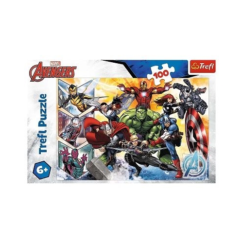 Puzzle 100 piese Avengers Puterea razbunatorilor Trefl