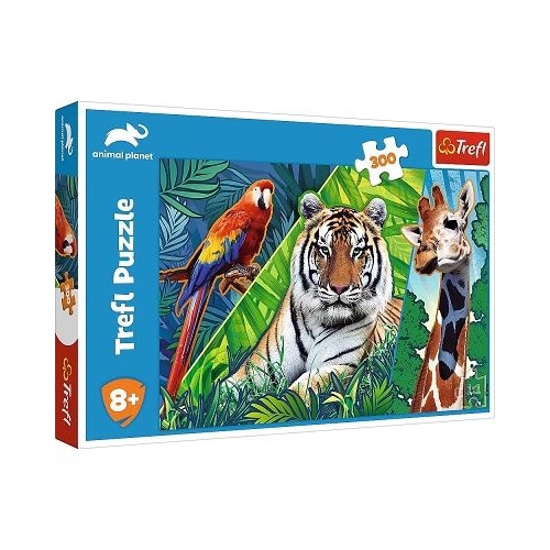 Puzzle 300 piese Animal Planet Uimitoarele animale salbatice Trefl