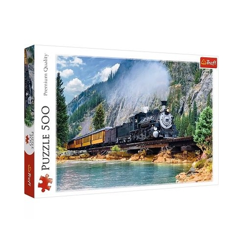Puzzle 500 piese Tren prin munti Trefl