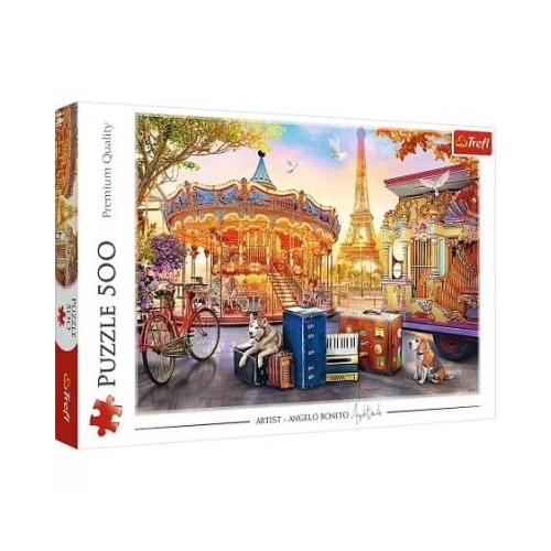 Puzzle Sarbatori la Paris 500 piese Trefl