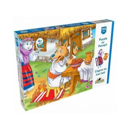 Puzzle 100 piese Capra cu trei iezi Noriel