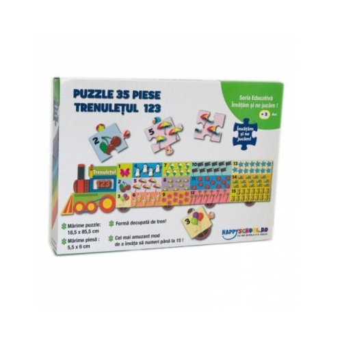 Trenuletul 123. Puzzle Educativ