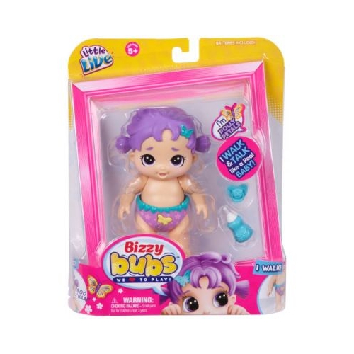 Bebelus cu functii Polly Petals Little Live Bizzy Bubs