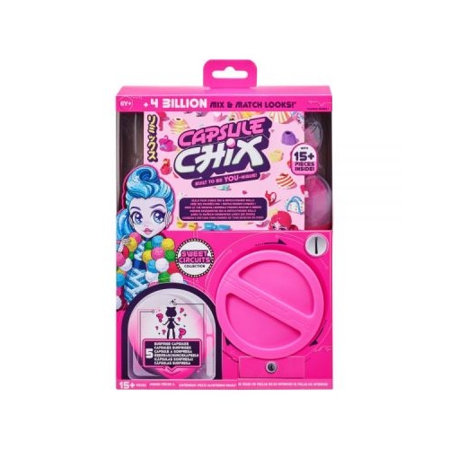 Papusi articulate colectia Sweet Circuits pachet cu 5 capsule surpriza Capsule Chix