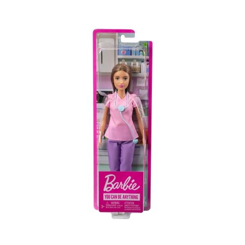 Papusa Barbie asistenta medicala satena