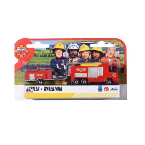 Set trailer Jupiter si Watertank Pompierul Sam Dickie