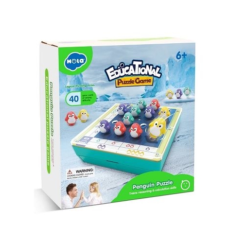 Joc interactiv Puzzle pinguini Hola