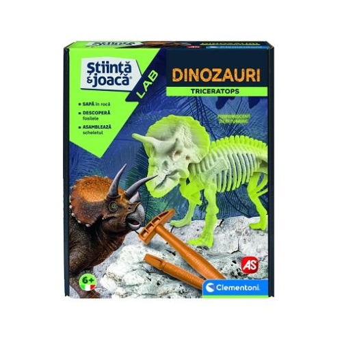 Descopera dinozaurul Triceratops Clementoni
