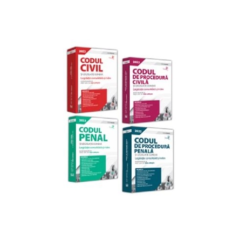 Pachet. Codul civil Codul de procedura civila Codul penal si Codul de procedura penala. Editii PREMIUM 2022 - Dan Lupascu