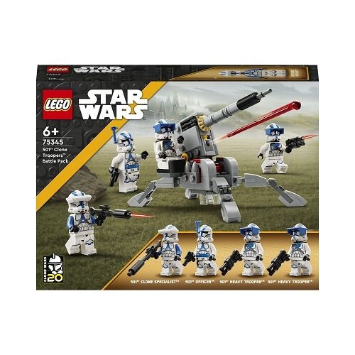 LEGO Star Wars. Pachet de lupta Clone Troopers Divizia 501 75345 119 piese