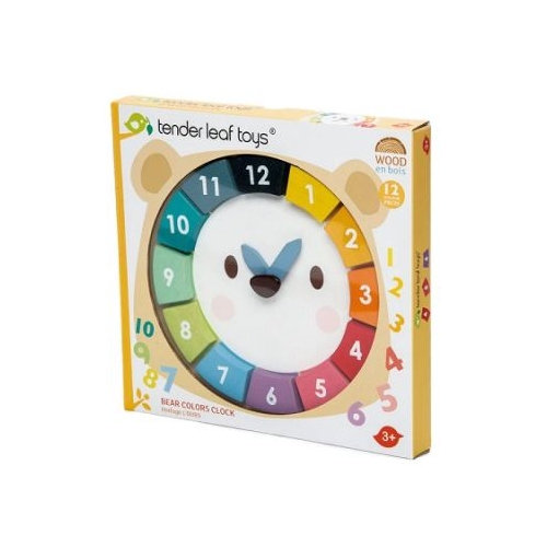 Ceas Ursul colorat 12 piese colorate