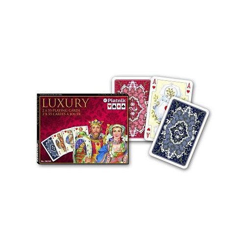 Set 2 pachete Carti de joc Luxury in cutie de lux