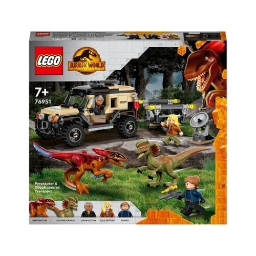 LEGO Jurassic World. Transportul de Pyroraptor si Dilophozaur 76951 254 piese