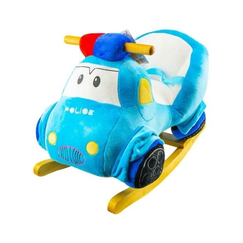 Balansoar pentru bebelusi Masina Politie lemn  plus 60x34x45 cm