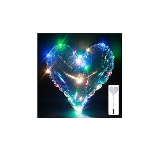 Balon Inimioara cu suport si Instalatie cu baterii