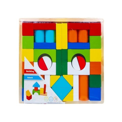 Forme geometrice din lemn color