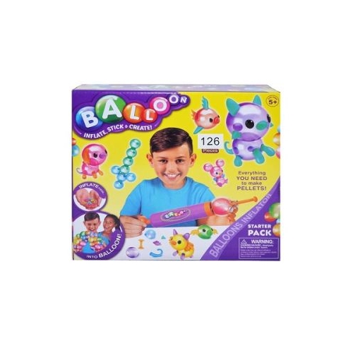 Joc creativ cu baloane lipicioase 126 piese