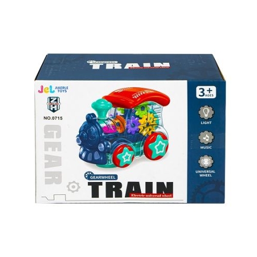 Locomotiva carcasa transparenta cu lumina si sunete