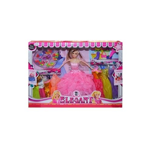 Papusa cu garderoba si margele