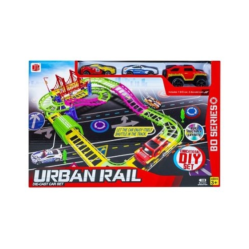 Pista cu masina si baterii